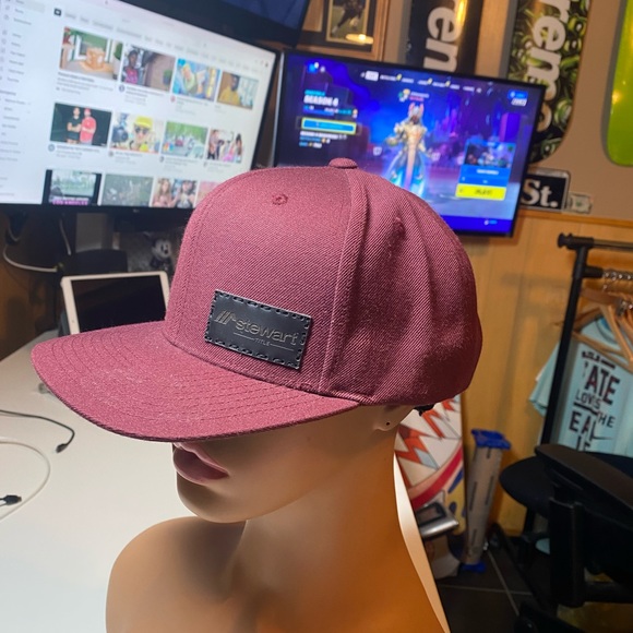 stewart title Mens cap leather logo - Picture 3 of 6